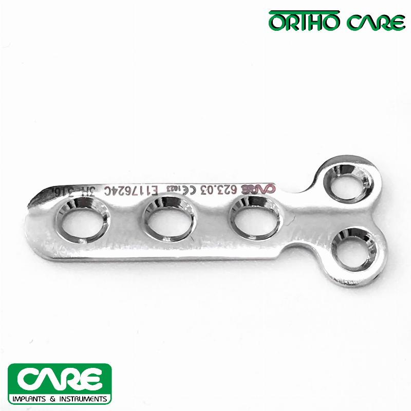 Пластина променева Т подібна під гвинти Ø 2,7 мм